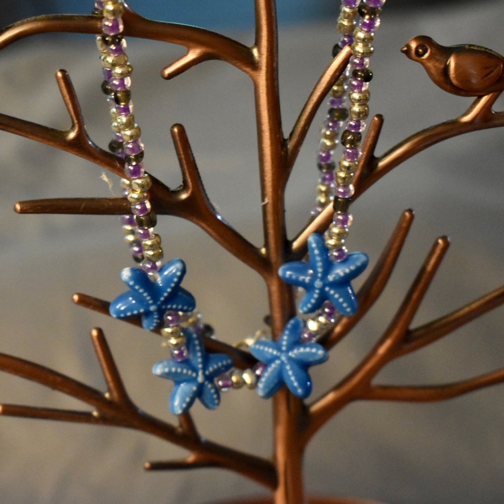 Starfish handmade necklace.